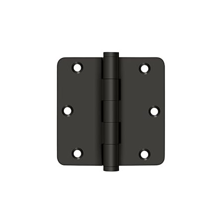 Deltana 3-1/2 x 3-1/2 x 1/4 Radius Hinges in Oil-rubbed Bronze PR DSB35R410B